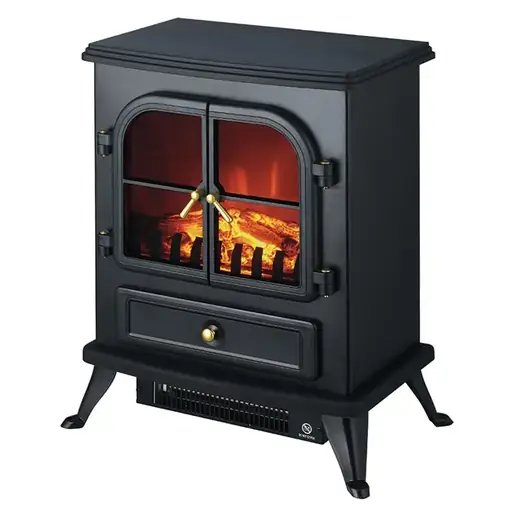 ELEMENTS Heater Fireplace 2000W Element Black
