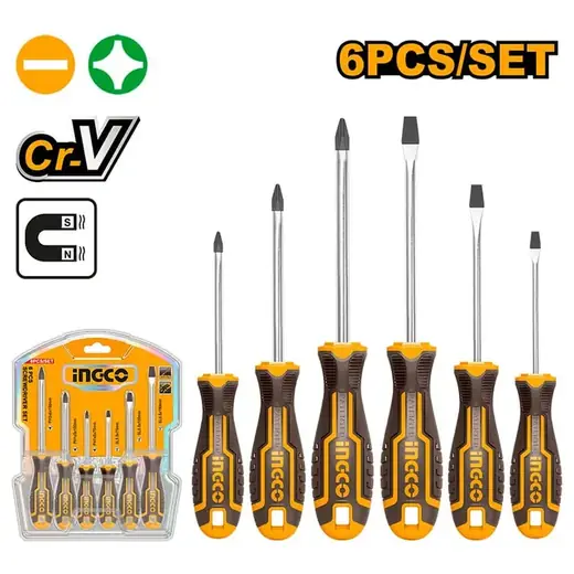 INGCO Screwdriver Set 6PCE Hksd0628